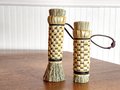 Polissoir 2 Piece Set  - Beeswax Finish Polishing Tool -  Long and Short Bristles