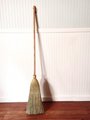 Shaker Authentic 1878 -- Vintage Corn Broom -- Lightweight Kitchen Size with Genuine American Hardwood Handle