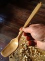 Maple Cooking Spoon - Bent Branch Carving - One Only - Free Shipping