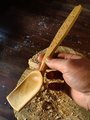 Big Cooking Scoop with Lettering - Hongry Spoon - Hand Carved - One Only - Free Shipping