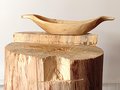 Whittled Bowl - Hand Carved Alder Log - One Only - Free Shipping