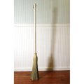Early American Floor Broom - Trimmed Version - Traditional Round Sewn Besom - Hardwood Handle