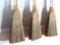 Two Pack - Shaker Authentic 1878 -- Vintage Corn Broom -- Lightweight Kitchen Size with Genuine American Hardwood Handle