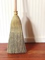 Two Pack - Shaker Authentic 1878 -- Vintage Corn Broom -- Lightweight Kitchen Size with Genuine American Hardwood Handle