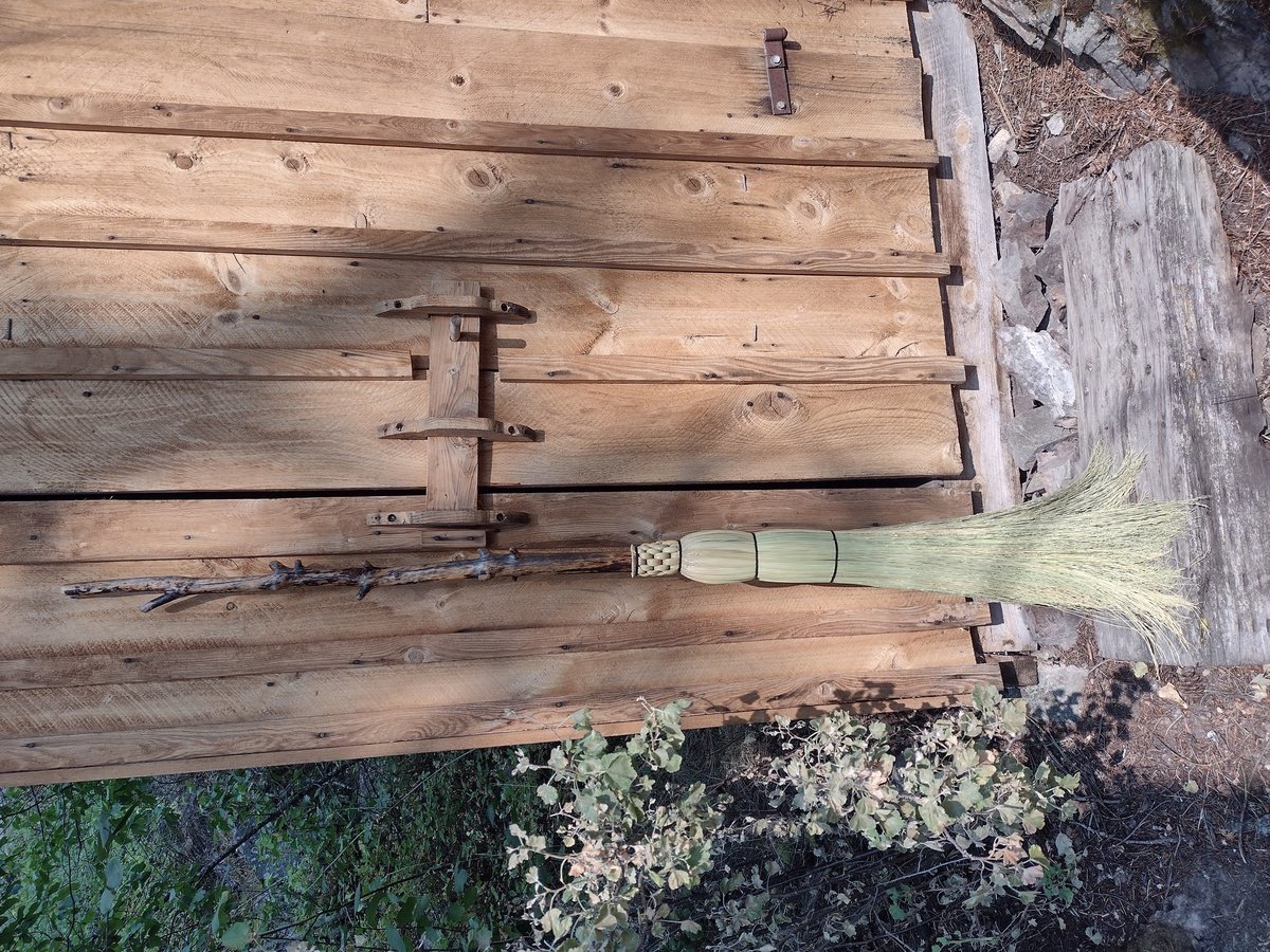 Rustic Branch Besom - "The Snag" - Knotty Pine Branch - One Only - Free Shipping