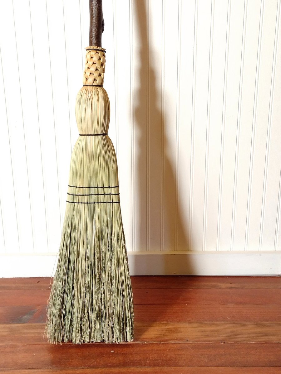 Wood Spirit Camper R/V Broom - "Ol' Beech Nut" - One Only Functional Art - Free Shipping