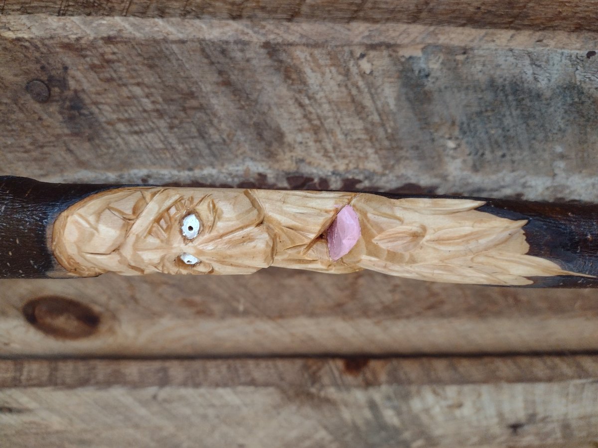 Wood Spirit Camper R/V Broom - "Ol' Beech Nut" - One Only Functional Art - Free Shipping