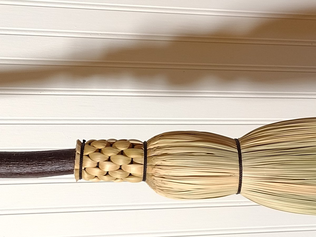 Wood Spirit Camper Broom - "Robert Cope" - One Only - Functional Art- Free Shipping