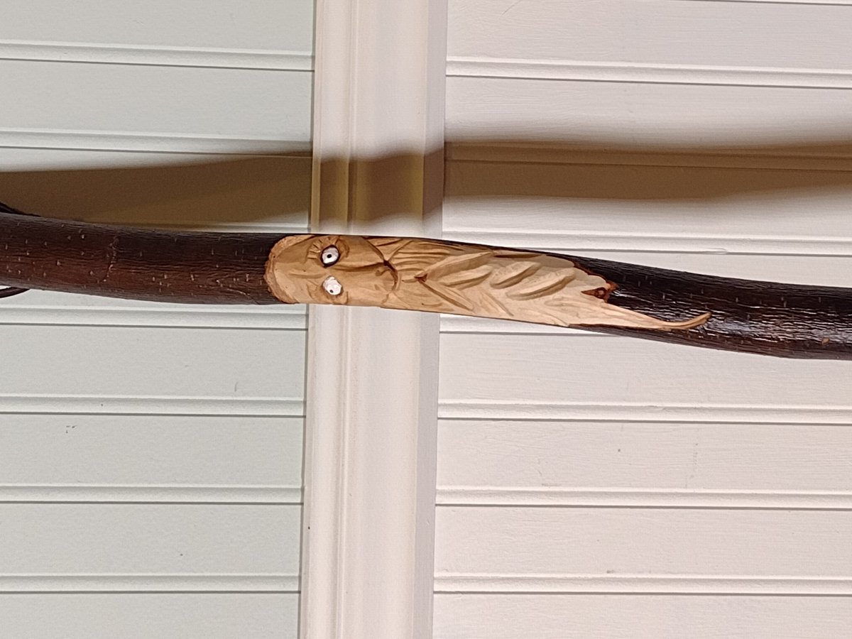 Wood Spirit Camper Broom - "Robert Cope" - One Only - Functional Art- Free Shipping