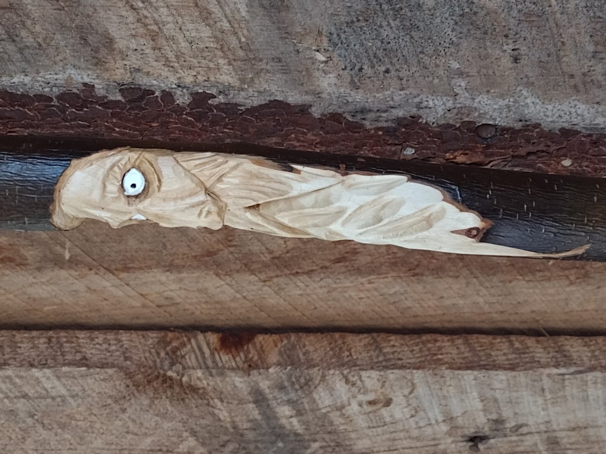 Wood Spirit Camper Broom - "Robert Cope" - One Only - Functional Art- Free Shipping