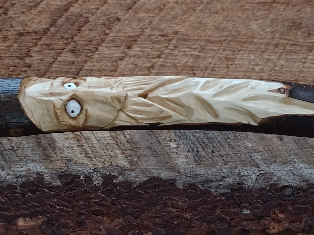 Wood Spirit Camper Broom - "Robert Cope" - One Only - Functional Art- Free Shipping
