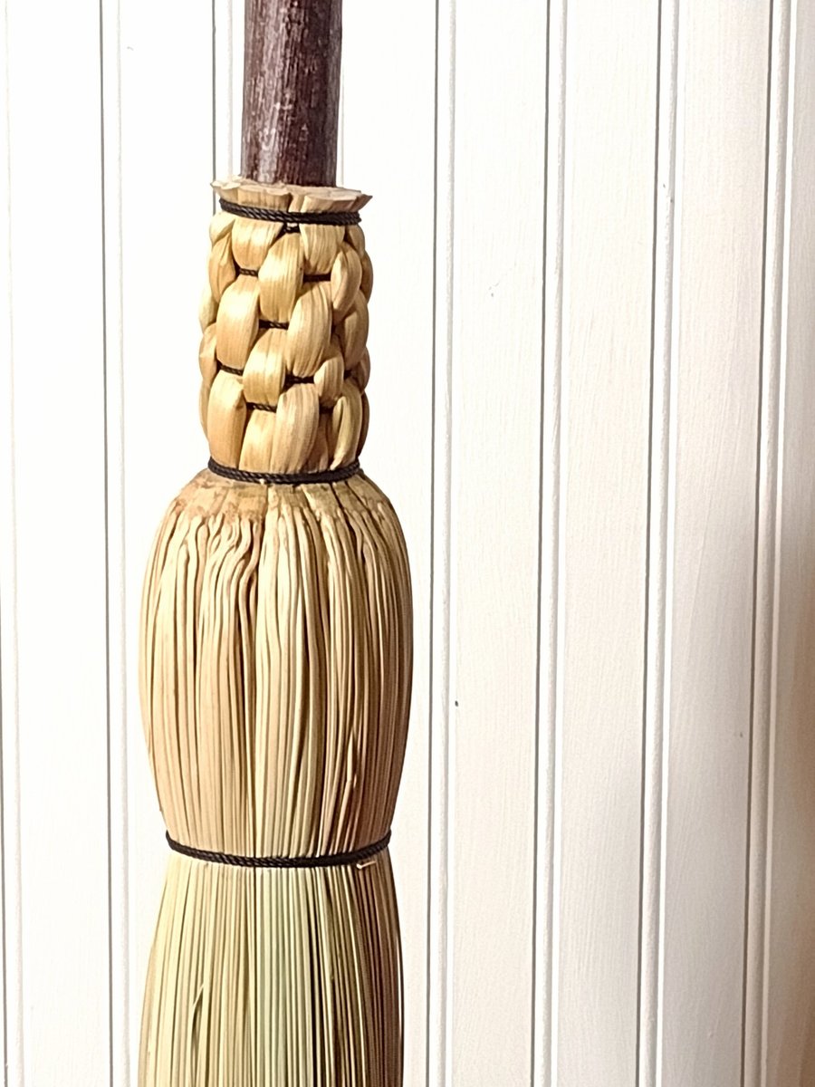 Besom Broom - Contorted Hazel - One Only - Free Shipping 