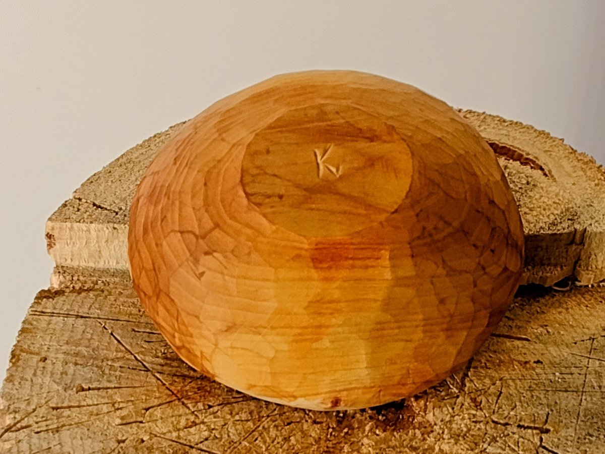 Rustic Hewn Bowl - Hand Carved - Free Shipping 