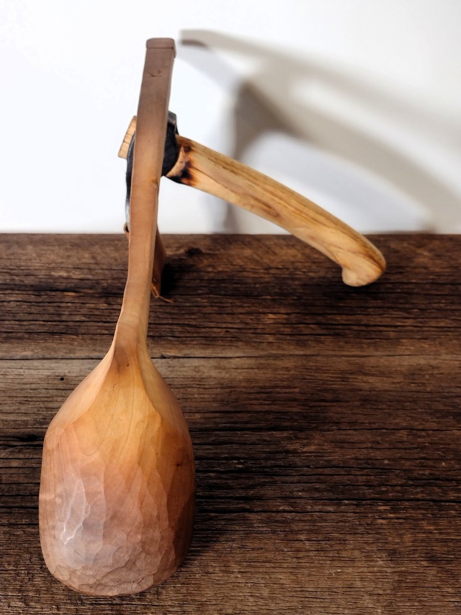 Huge Cowboy Ladle - Bent Alder Branch - One Only - Free Shipping