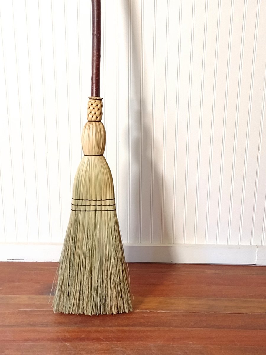 Rustic Kitchen Broom - Mountain Alder - One Only Free Shipping