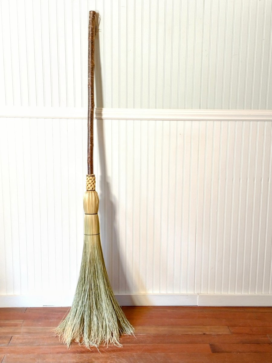 Rustic Hazel Besom - Western Hazel Branch - One Only - Free Shipping