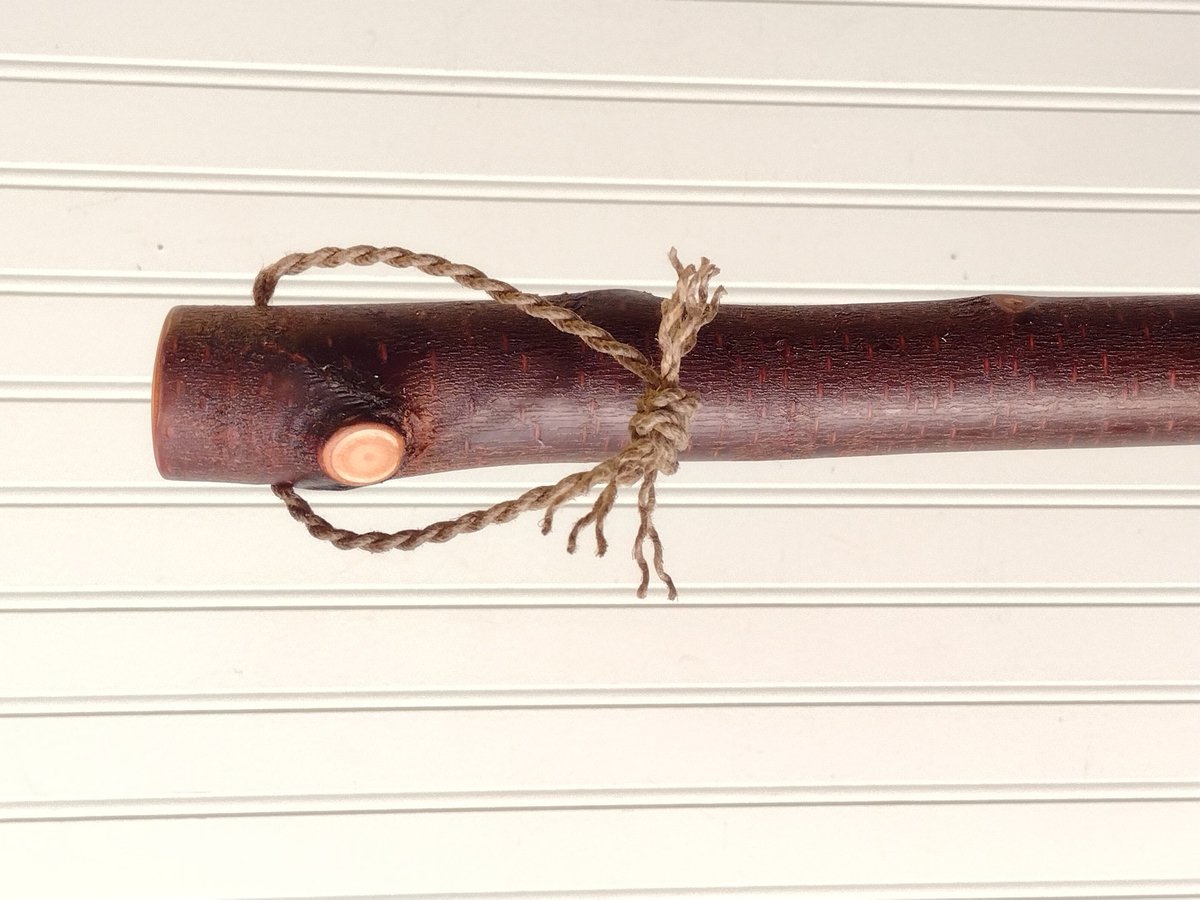 Knotty Birch Besom - Red Birch Branch - One Only - Free Shipping