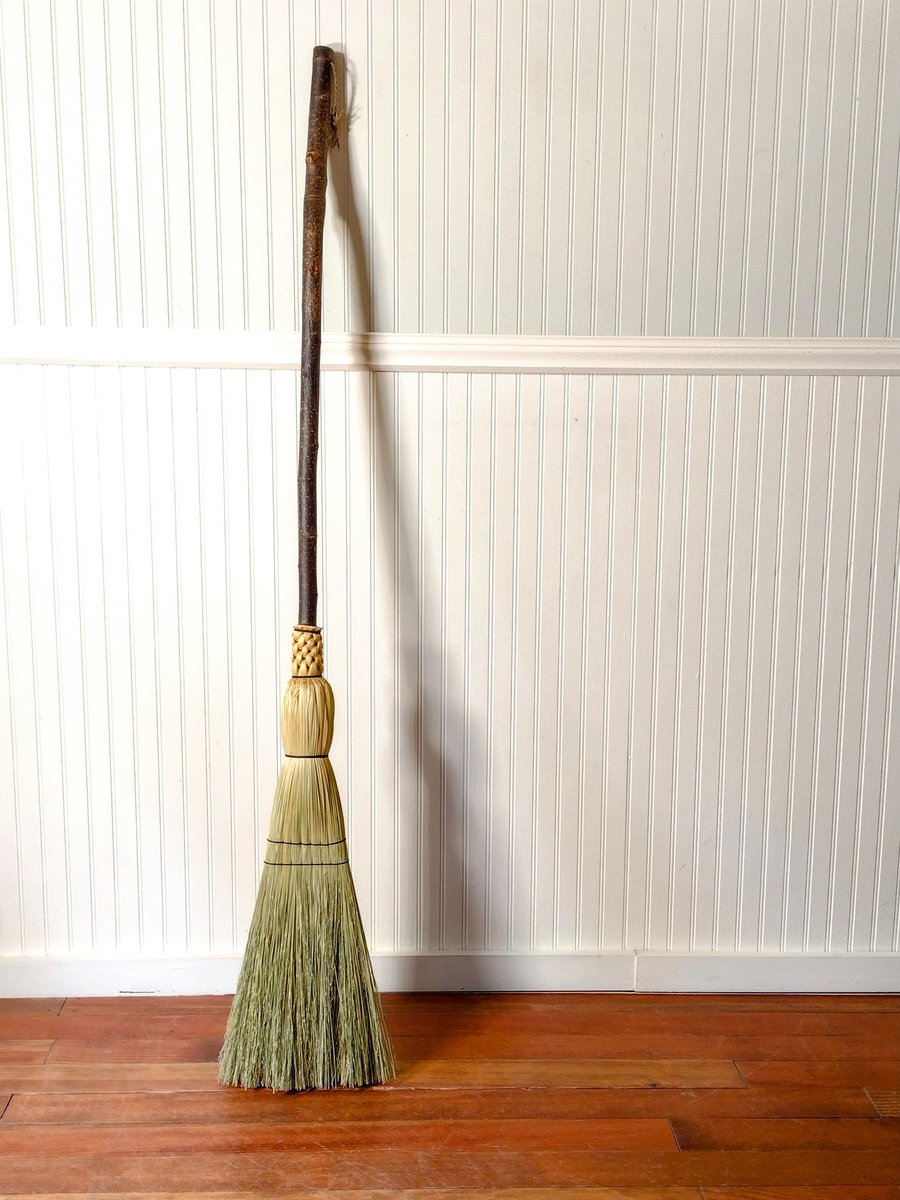 Rustic Kitchen Broom - Quaking Aspen - One Only Free Shipping