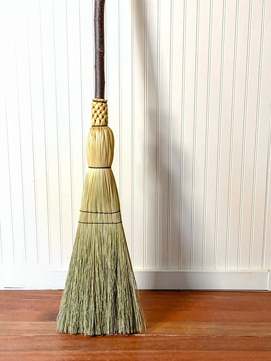 Rustic Kitchen Broom - Quaking Aspen - One Only Free Shipping