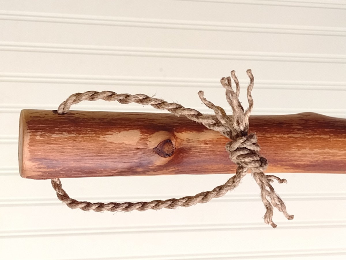 Mountain Porch Broom - Peeled Alder Branch - One Only - Free Shipping