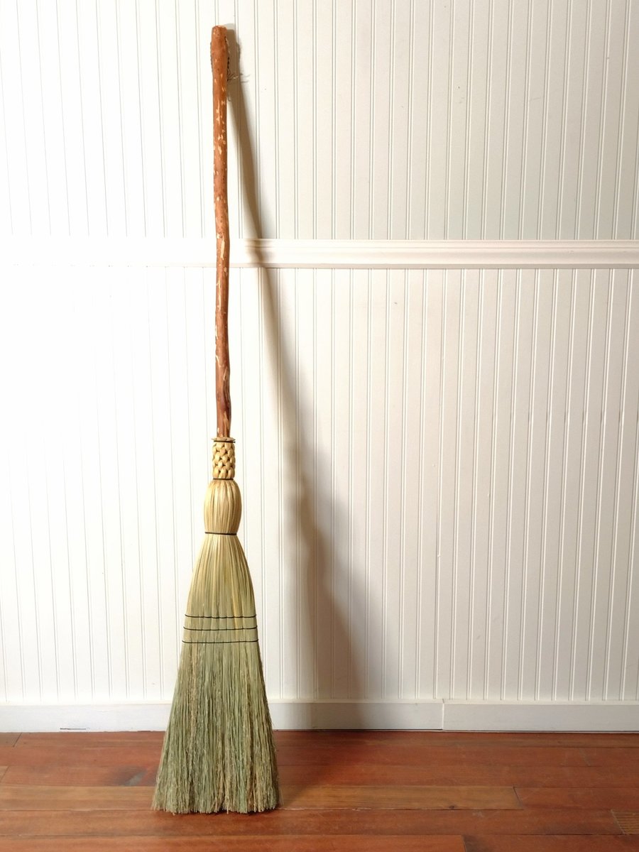 Mountain Porch Broom - Tamarack Broomstick - One Only - Free Shipping
