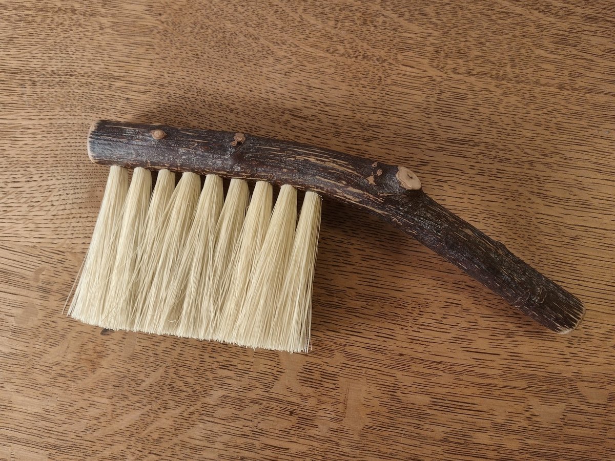 Woodland Hand Brush - Western Hazel Branch - One Only - Made in Our Shop