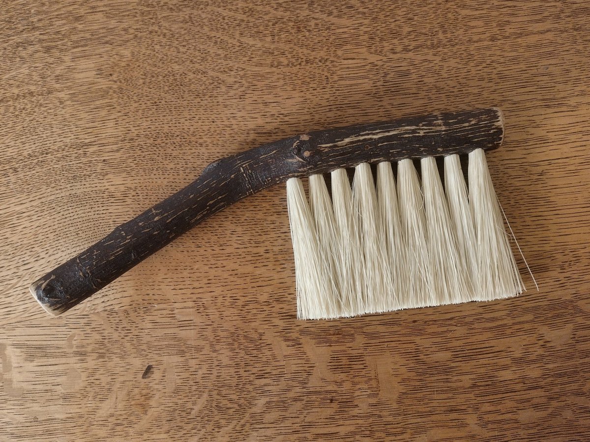 Woodland Hand Brush - Western Hazel Branch - One Only - Made in Our Shop