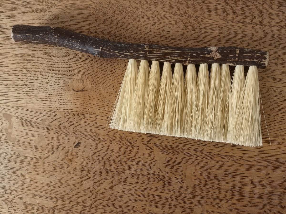 Woodland Hand Brush - Western Hazel Branch - One Only - Made in Our Shop