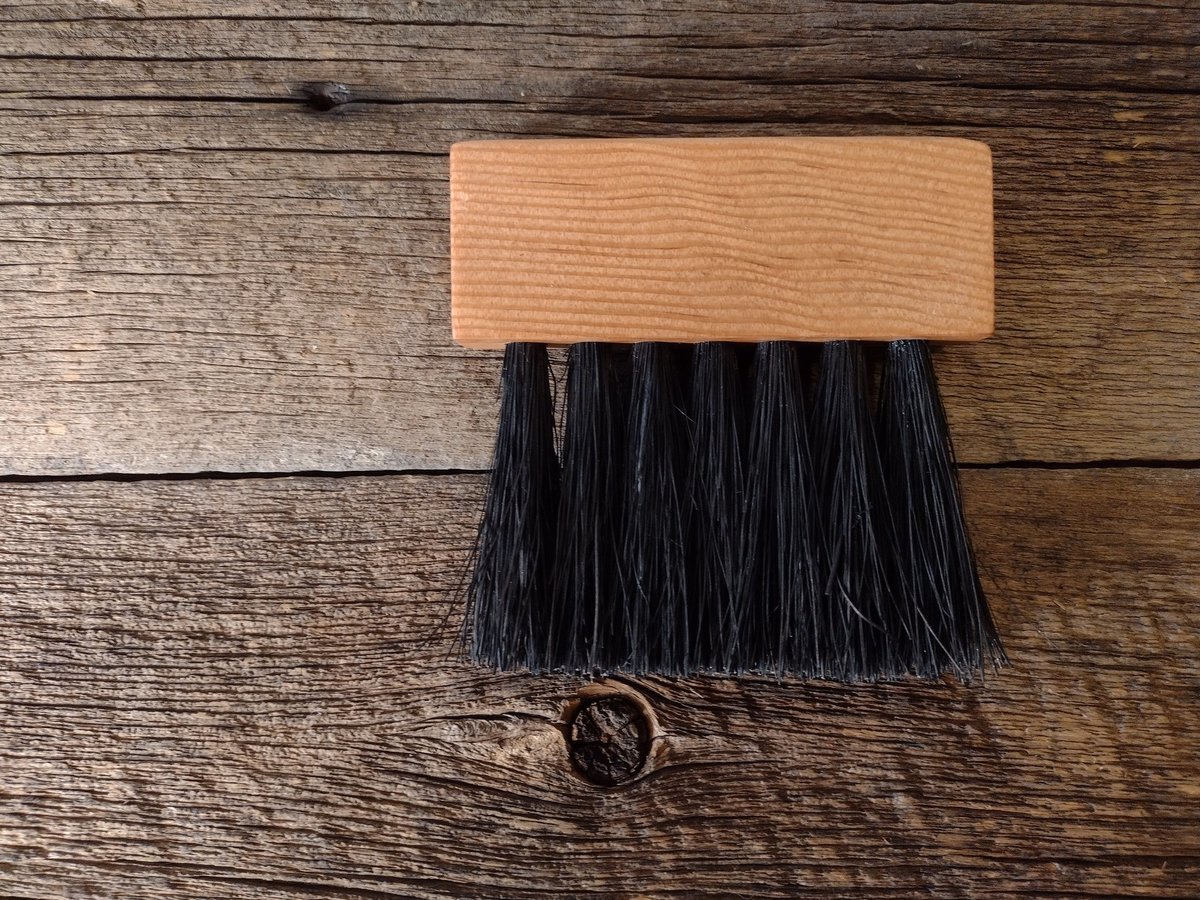 Wooden Desk Brush - Reclaimed Old Growth Douglas Fir - One Only - Made in Our Shop