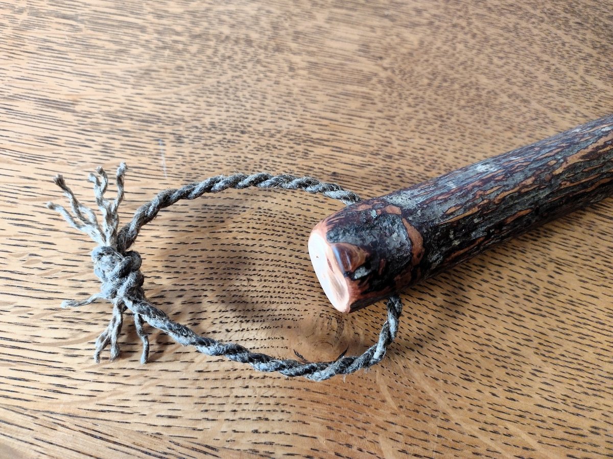 Woodland Hand Brush - Western Hazel Branch - One Only - Made in Our Shop