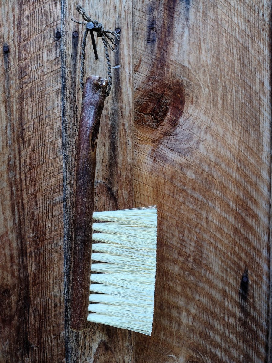 Woodland Hand Brush - Western Hazel Branch - One Only - Made in Our Shop