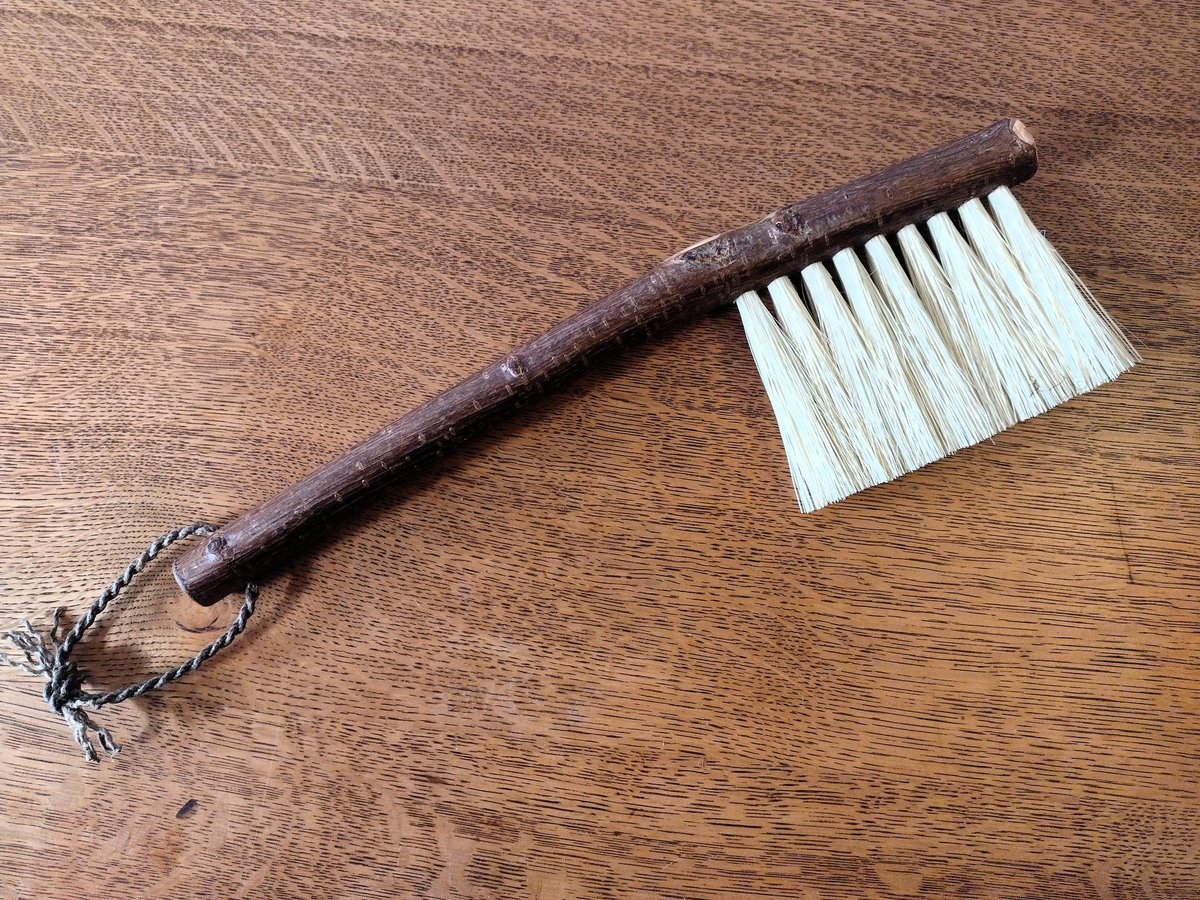 Woodland Hand Brush - Western Hazel Branch - One Only - Made in Our Shop