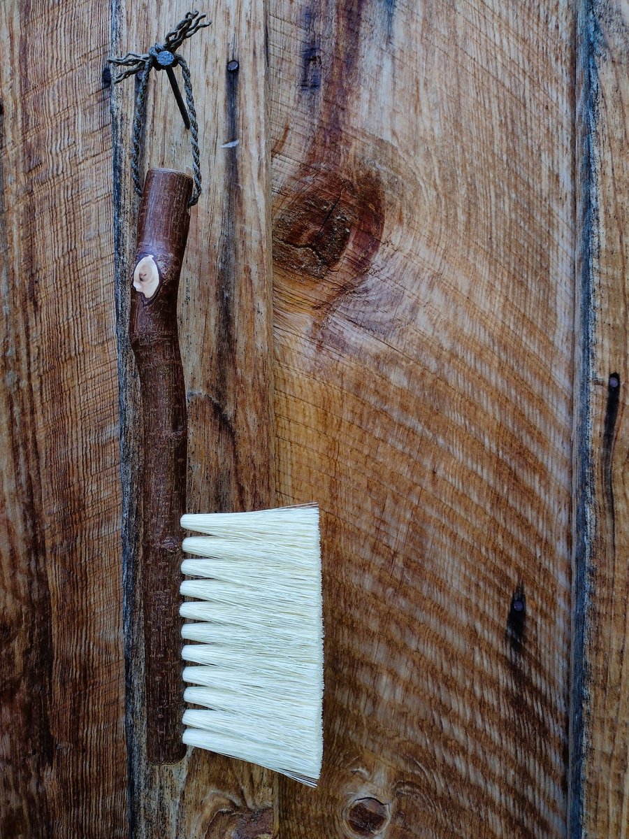Woodland Hand Brush - Western Hazel Branch - One Only - Made in Our Shop