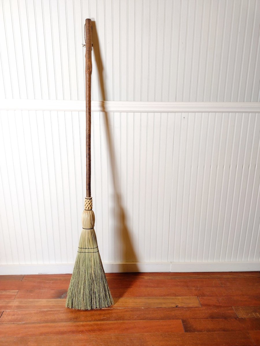 Rustic Kitchen Broom - Quaking Aspen Branch - One Only - Free Shipping