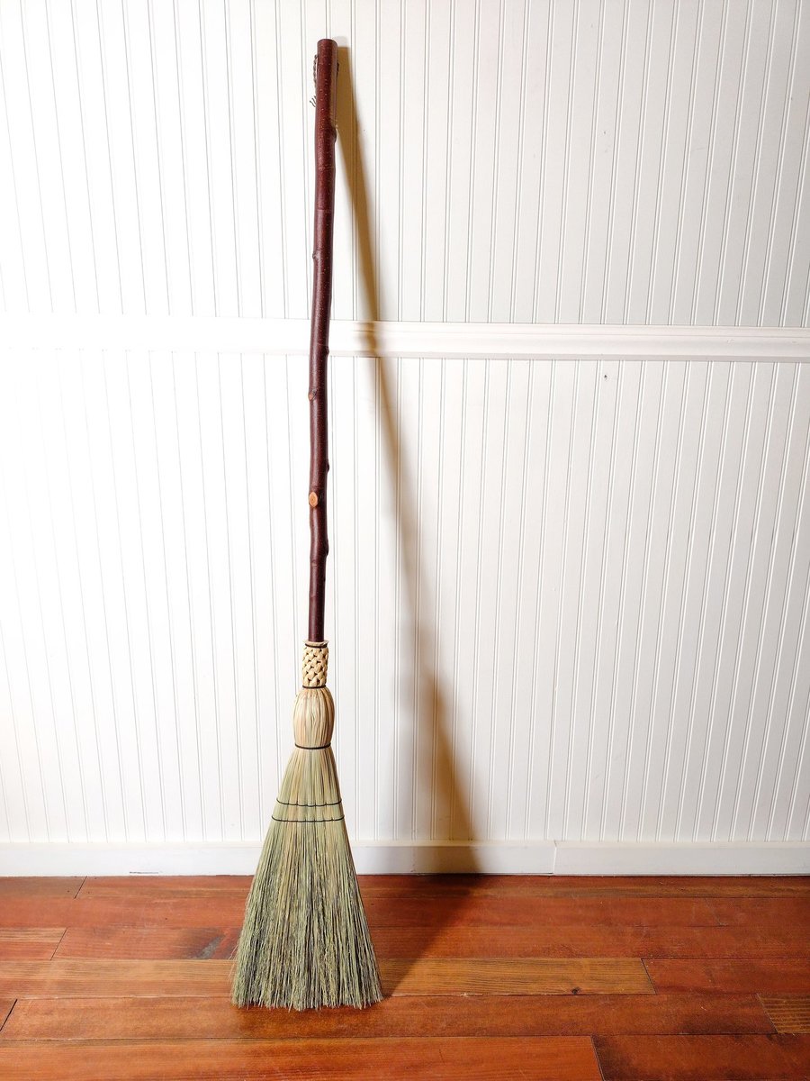 Rustic Kitchen Broom - Knotty Alder - One Only - Free Shipping
