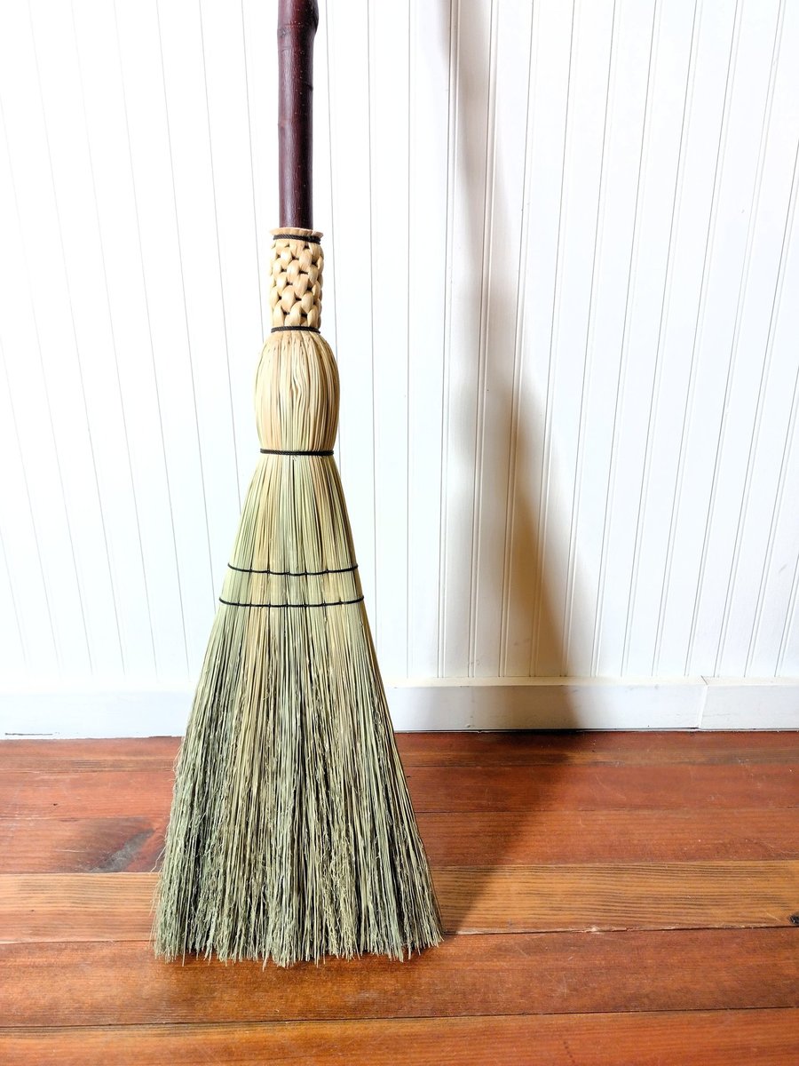 Rustic Kitchen Broom - Knotty Alder - One Only - Free Shipping