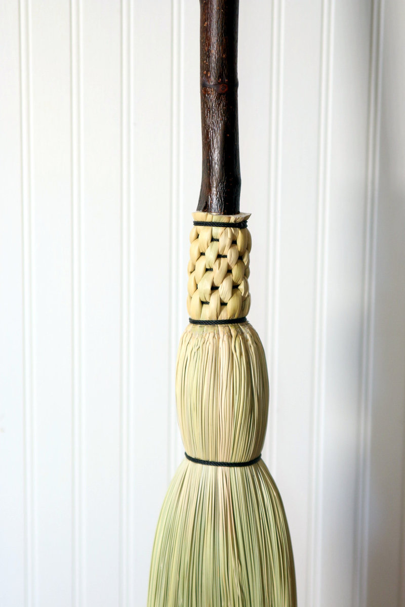 Wood Spirit Camper Broom - Rustic Kitchen or RV Broom - One Only - Functional Art- Free Shipping