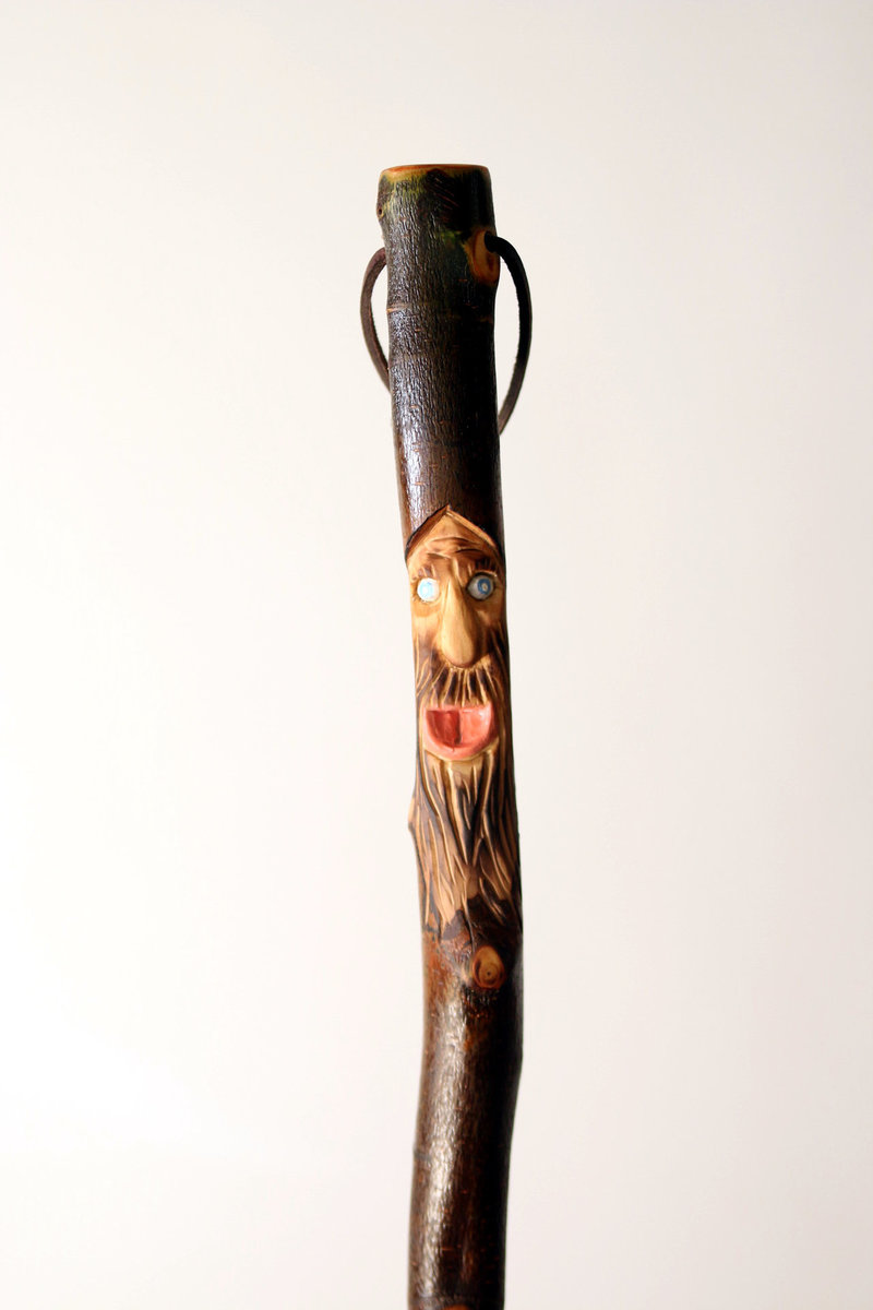 Wood Spirit Camper Broom - Rustic Kitchen or RV Broom - One Only - Functional Art- Free Shipping