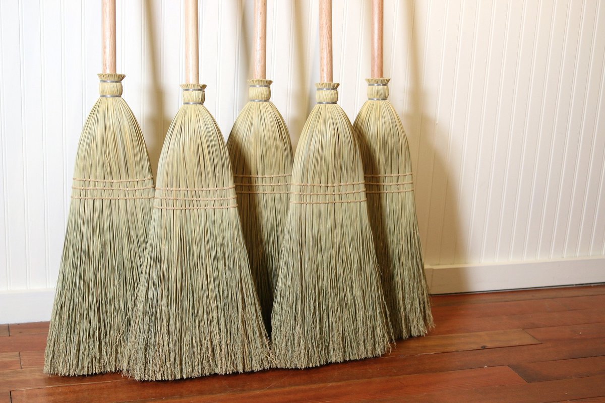 American Broom Shop Shaker Corn Broom