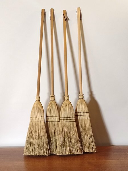 Child Size Shaker Broom - Small Flat Broom - Authentic Shaker Flat Broom