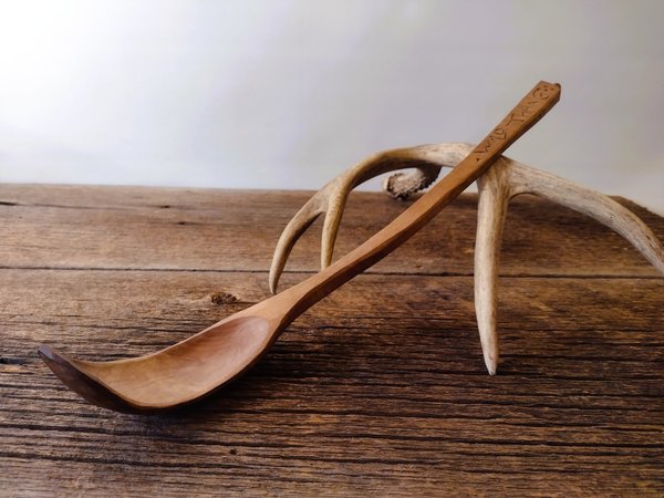 Big Crazy Wooden Ladle - Hand Carved Alder Crook - WILD THANG - One Only - Free Shipping