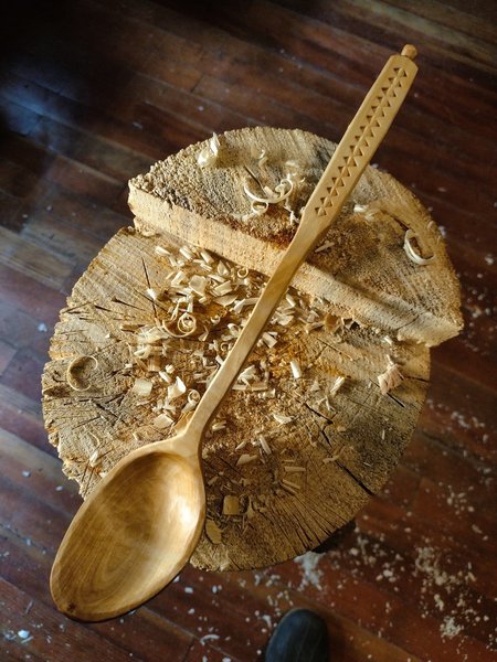 Big Serving Spoon - Bent Branch Ladle - One Only - Free Shipping