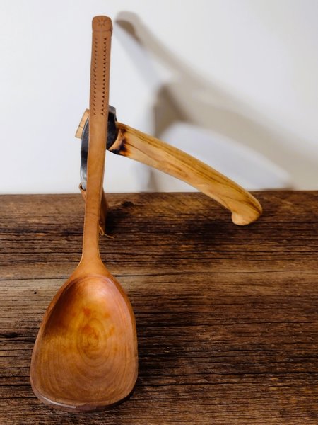 Huge Cowboy Ladle - Bent Alder Branch - One Only - Free Shipping