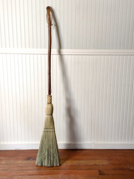 Rustic Kitchen Broom - Western Hazel Root - One Only - Free Shipping