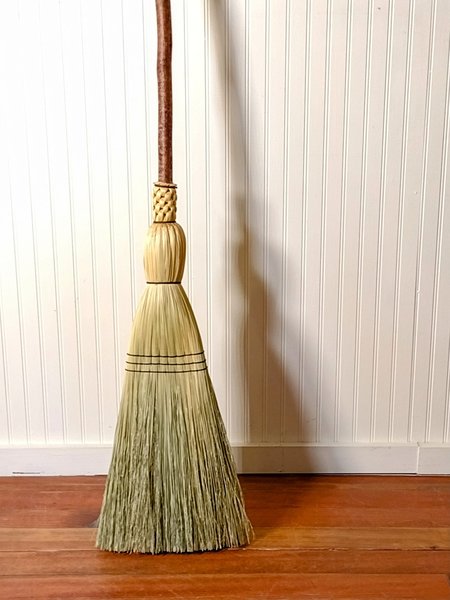 Mountain Porch Broom - Western Hazel Branch - One Only - Free Shipping
