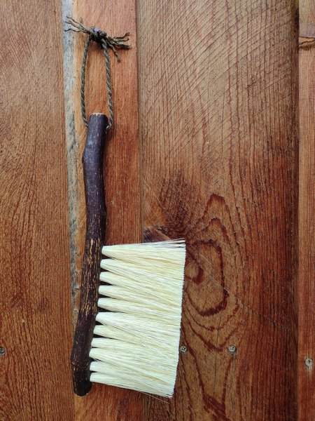 Woodland Hand Brush - Western Hazel Branch - One Only - Made in Our Shop