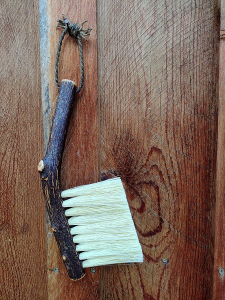 Woodland Hand Brush - Western Hazel Branch - One Only - Made in Our Shop