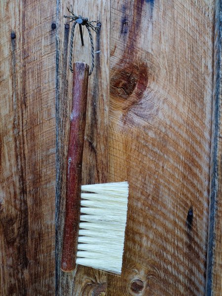 Woodland Hand Brush - Western Hazel Branch - One Only - Made in Our Shop