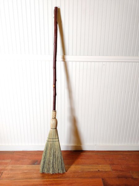 Rustic Kitchen Broom - Knotty Alder - One Only - Free Shipping