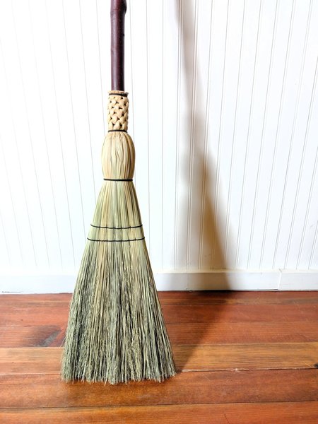 Rustic Kitchen Broom - Knotty Alder - One Only - Free Shipping
